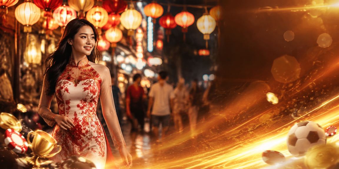 Người chơi tham gia trò chơi bài tại chợ đêm Hà Nội – không khí giải trí sôi động đặc trưng Việt Nam